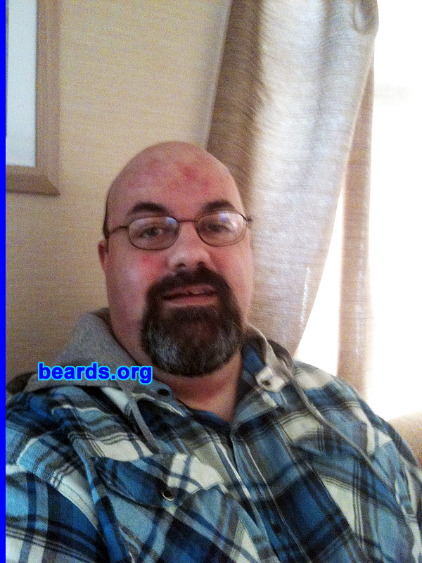 Ged K.
Bearded since: 2009. I am a dedicated, permanent beard grower.

Comments:
I grew my beard because I always wanted one since I was a kid.

How do I feel about my beard?  Love it.
Keywords: goatee_mustache