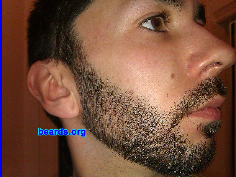 Gareth
Bearded since: 2011. I am a dedicated, permanent beard grower.

Comments:
I grew my beard to look older and because I love the look of a good beard.

How do I feel about my beard? Fairly good, although the lack of growth below my lips is its main weakness.
Keywords: full_beard