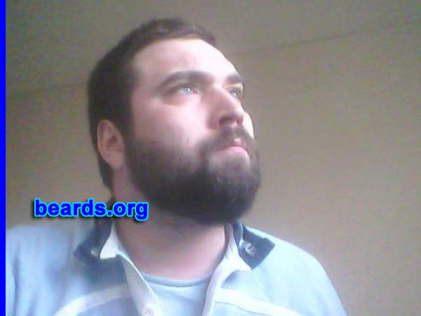 Gareth M.
Bearded since: 2007. I am a dedicated, permanent beard grower.

Comments:
Why did I grow my beard? It's something I've always wanted to do. I think a beard projects intelligence, masculinity, strength, and confidence in one's own being.

How do I feel about my beard? Personally, I love it. At first the comments weren't overwhelmingly positive, but the more you speak to people the more you realize that people really respect a beard. In fact, many have came out and said that they want one too.

Also, discerning ladies love it!
Keywords: full_beard