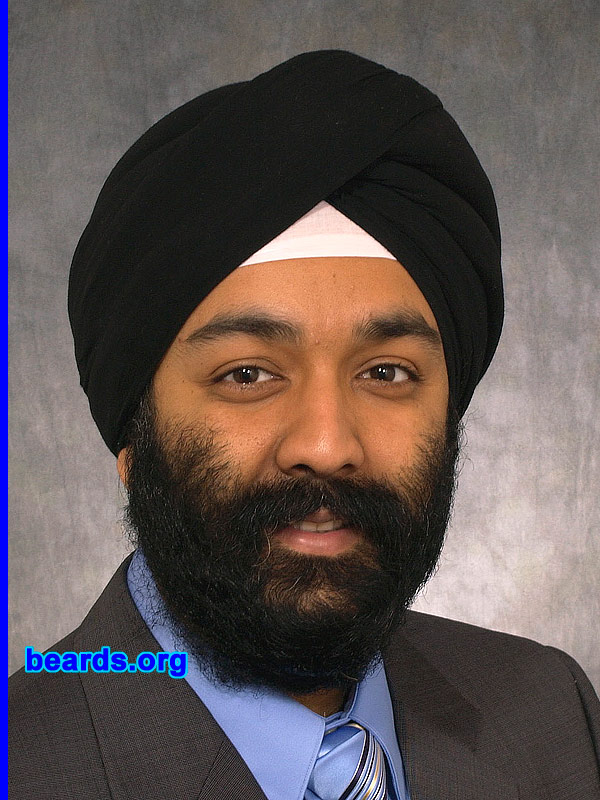 Hardeep S.
Bearded since: 1976. I am a dedicated, permanent beard grower.

Comments:
I grew my beard because I'm a Sikh. I'm not allowed to cut any hair off of my body.  My beard is simply part of my identity.

How do I feel about my beard? This is as natural for me as the air that I breathe or the way I live.  My beard is 100% part of my identity as a practicing Sikh.
Keywords: full_beard