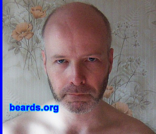 Ian Strange
Bearded since: 1986. I am a dedicated, permanent beard grower.

Comments:
I grew my beard to look cool and sophisticated.

How do I feel about my beard? I like the fact it makes me look more masculine. 
Keywords: stubble full_beard