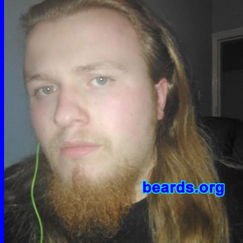Jordan D.
Bearded since:  2009. I am a dedicated, permanent beard grower.

Comments:
Why did I grow my beard? Well, I've always been able to grow a beard, ever since I was nine. I've since become a dedicated beard grower when I started to listen to metal bands.  The bands I listen to have rather lengthy beards.  So I started to grow one, to aspire to them.

How do I feel about my beard? I love my beard.  It adds a sense of character to my face.  It shows my confidence when I walk the streets.  I'm not afraid to be judged upon or to be confined to society's pressures of being "shaven" and what not.
Keywords: goatee_mustache