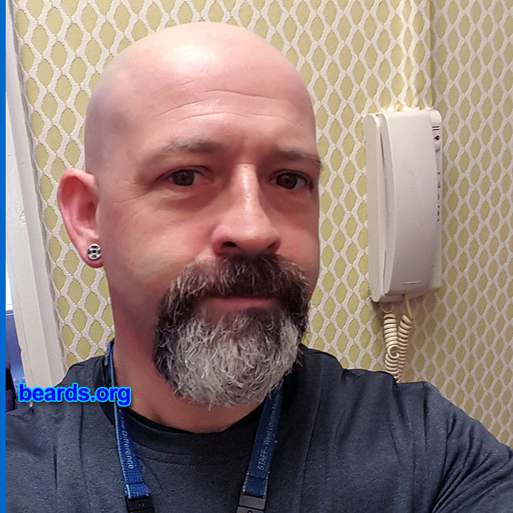 Jason
Bearded since: December 2013.  I am an occasional or seasonal beard grower.

Comments:
Why did I grow my beard? Ii go through periods when I like growing a beard.

How do I feel about my beard? I started to like the salt 'n' pepper look I have now.
Keywords: goatee_mustache