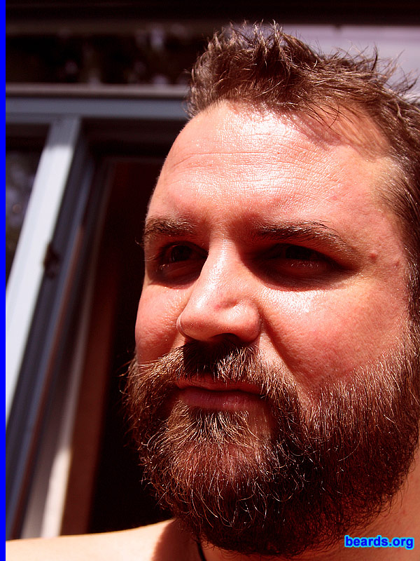 Kevin M.
Bearded since: 2010.  I am a dedicated, permanent beard grower.

Comments:
Having had numerous styles over the years, I decided to stop shaving and grow a full beard a few months ago. I had attempted this in the past, but never had the courage to keep growing and would eventually just shave it into other styles. 

The beard is now here to stay!!

How do I feel about my beard? I love my beard! I kept it when I got married recently.  So it will forever be captured in that special moment. It's great seeing the different colors coming through, from browns and blacks...even the grays! I also love how the beard takes on a different shape as it gets fuller and thicker.
Keywords: full_beard