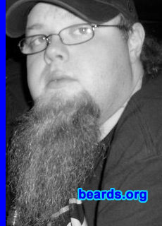 Mike
Bearded since: 2006.  I am a dedicated, permanent beard grower.

Comments:
I've had all types of facial hair and after a few years of deciding, I thought it was the best way to show my true metal roots and grow a goatee.  It's taken nearly three years to get it to where it is today and I'm still growing it.

How do I feel about my beard? I like it.  I stand out in a crowd, so I don't mind people asking about why I grow it what does it mean and so on.
Keywords: goatee_only