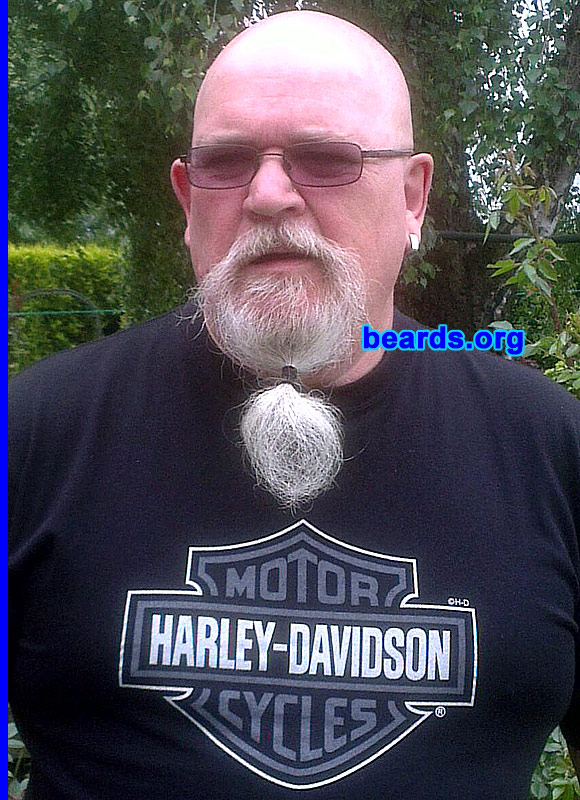 Mark H.
Bearded since: 1970. I am an occasional or seasonal beard 
grower.

Comments:
I grew my beard because I wanted to buck the trend.

How do I feel about my beard?  Good.  If only the wife felt the same.
Keywords: goatee_mustache