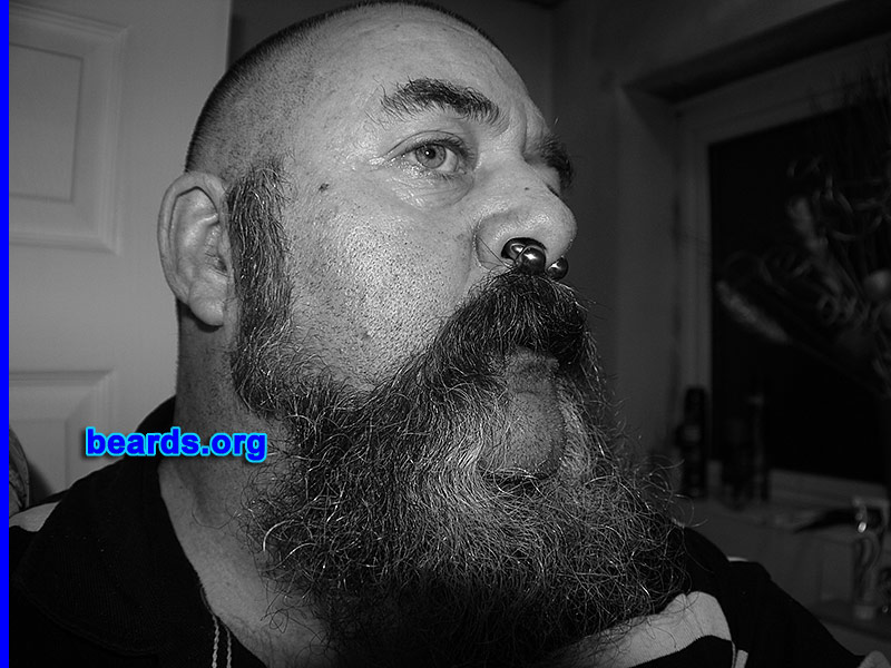 Michael W.
Bearded since: 1998. I am a dedicated, permanent beard grower.

Comments:
I've had a beard for many years, but not in its present form. I watched the television program we have here called Whisker Wars and was inspired to see if i could grow a beard worthy of competition. That was in March 2012.

How do I feel about my beard? I wouldn't cut my beard now for anything or anyone.
Keywords: mutton_chops