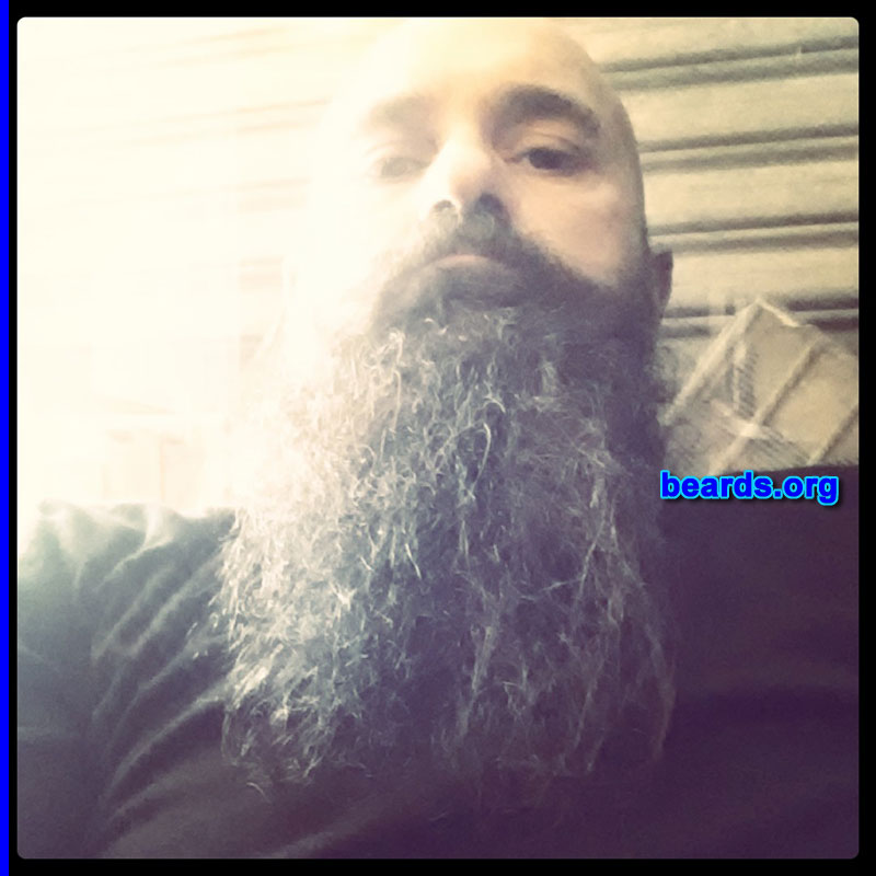 Max
Bearded since: 2012. I am a dedicated, permanent beard grower.

Comments:
Why did I grow my beard? It was a personal challenge.

How do I feel about my beard? I wouldn't leve home without it.  It's a massive part of my life.
Keywords: full_beard