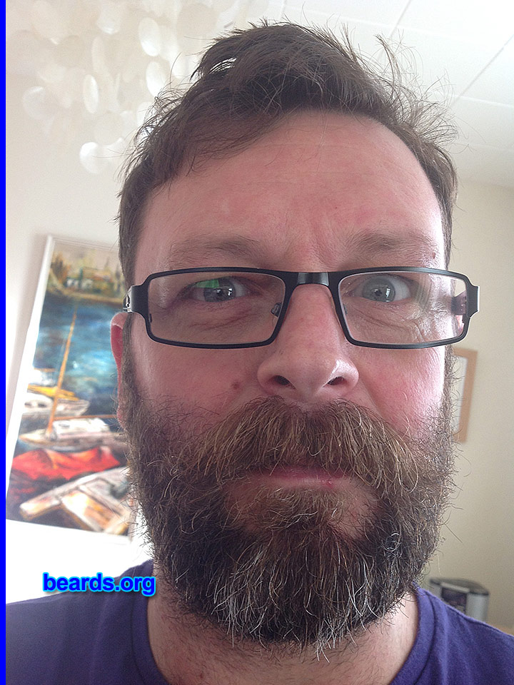 Mark
Bearded since: 1987. I am a dedicated, permanent beard grower.

Comments:
Why did I grow my beard? Love a sexy beard.  It's more natural!

How do I feel about my beard? I love my beard, how it looks and feels, I'll NEVER shave it off! Needs to be longer though! 
Keywords: full_beard