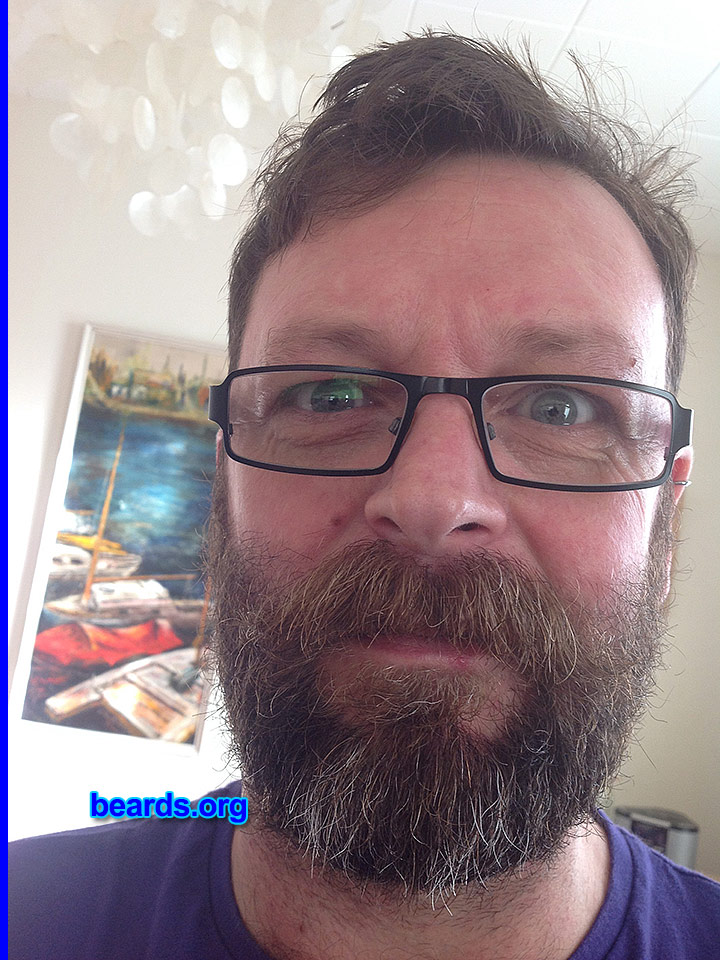 Mark
Bearded since: 1987. I am a dedicated, permanent beard grower.

Comments:
Why did I grow my beard? Love a sexy beard.  It's more natural!

How do I feel about my beard? I love my beard, how it looks and feels, I'll NEVER shave it off! Needs to be longer though! 
Keywords: full_beard