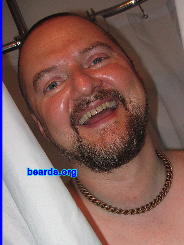 Nigel
Bearded since: 2008.  I am a dedicated, permanent beard grower.

Comments:
Having wanted to have a beard for many years, I researched the subject and eventually discovered beards.org. From that moment on, I knew that the only way forwards for me was to follow your example and grow a full beard. beards.org massively inspired me in my journey, but that's another story. Grateful thanks.

How do I feel about my beard?  I am constantly seeking a perfection that, unfortunately, cannot be realized. When I see the guys on beards.org (particularly Steven), I know I can not have the perfect beard, but the site has made me realize that it's not wrong to hope.
Keywords: full_beard