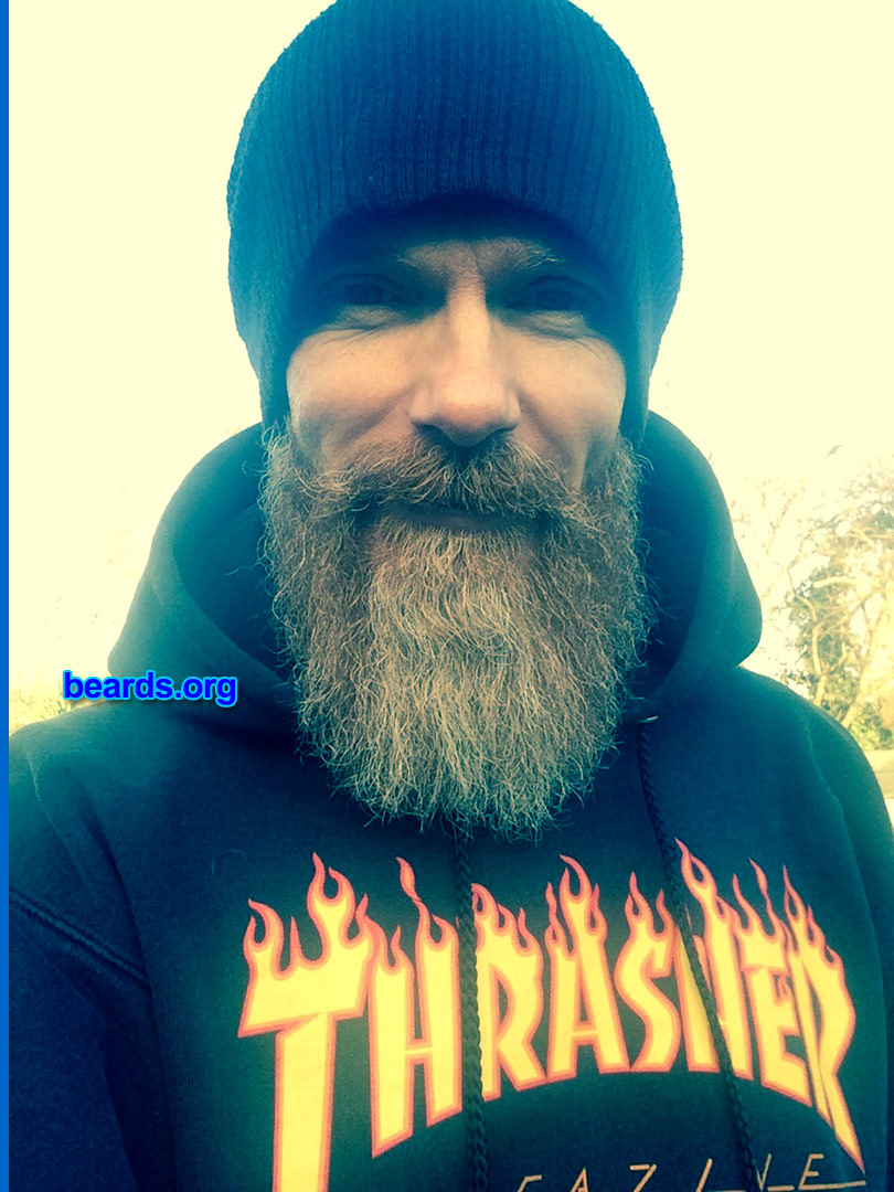 David P.
Bearded since: 2016. I am an experimental beard grower.

Comments:
Why did I grow my beard? Beards are cool right!

How do I feel about my beard? I love my beard and it gets a lot of respect.
Keywords: full_beard