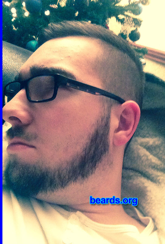 Richard S.
Bearded since: 2013. I am an experimental beard grower.

Comments:
Why did I grow my beard? I had time off work and wanted to see how much it would grow!

How do I feel about my beard? I felt good! But then, I had to go back to work and shave it off!
