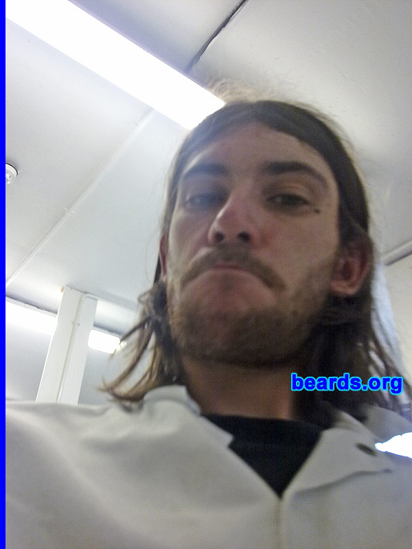 Stu D.
Bearded since: 2005.  I am an experimental beard grower.

Comments:
I grew my beard because my chin was cold and my sideburns had nowhere to go.

How do I feel about my beard? Fantastic.  It's like a cozy blanket for my chin.
Keywords: full_beard