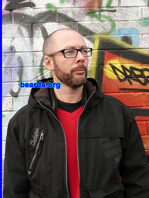 Sebastian
Bearded since: 2001.  I am a dedicated, permanent beard grower.

Comments:
Why did I grow my beard? Natural progression. A right of passage.  The goatee took control.  Nobody went into shock.  Compliments flowed!

How do I feel about my beard? Gives me the edge. Stand out from the hairless crowd. Why hack away at something you were blessed with? Gives me a masculine confidence without the thuggish arrogance men can have.
Keywords: full_beard