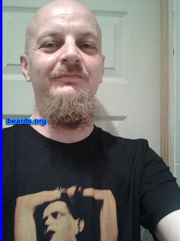 Simon
Bearded since: 2009. I am a dedicated, permanent beard grower.

Comments:
Why did I grow my beard? I wanted to see what I looked like with a beard.

How do I feel about my beard? It will never be shaved off. I love it.
Keywords: goatee_mustache
