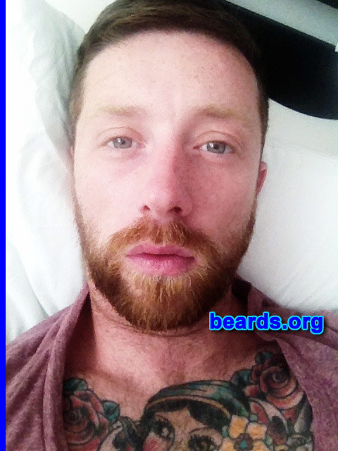 Simon
Bearded since: 2010. I am an experimental beard grower.

Comments:
Why did I grow my beard? Because it feels nice and I love to stroke it.

How do I feel about my beard? I'm kind of letting it do its thing and seeing where we both end up.
Keywords: full_beard