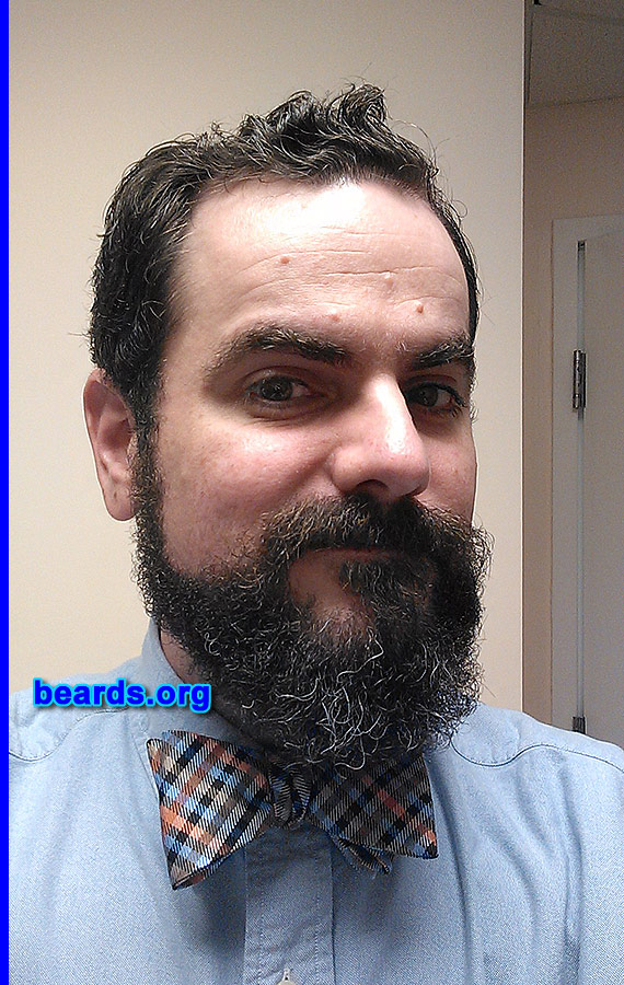 Brian
Bearded since: 2011. I am a dedicated, permanent beard grower.

Comments:
Why did I grow my beard? I love facial hair and I have changed from mustache to goatee to full beard now. I am letting it grow out to have a nice full beard, because I will be king of a local Mardi Gras Krewe in February.

How do I feel about my beard? I love my beard. It is the longest and fullest that it has ever been and I am often complimented on it.
Keywords: full_beard