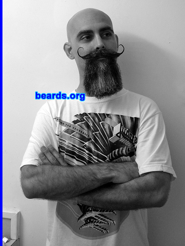 Jeff W.
Bearded since: October 2010. I am an experimental beard grower.

Comments:
I grew my beard just because I wanted to see what it would look like.

How do I feel about my beard? Love it!
Keywords: goatee_mustache
