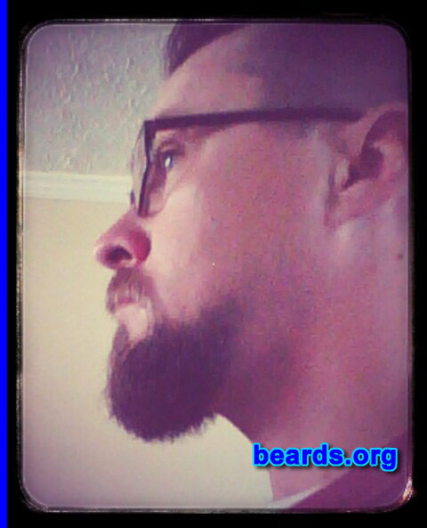 Kristopher
Bearded since: 2009. I am a dedicated, permanent beard grower.

Comments:
Why did I grow my beard? I've always loved beards and to me it's as natural as the hair on my head! Also, My wife was a big supporter in my decision to grow.  She is a beard lover!

How do I feel about my beard? I love it!
Keywords: goatee_mustache
