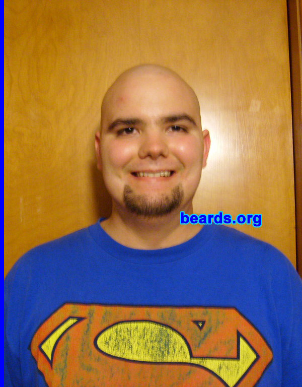 J.J.
Bearded since: September, 2007.  I am an experimental beard grower.

Comments:
I grew my beard because I thought it would be cool to have a goatee!

How do I feel about my beard?  I like my goatee!
Keywords: goatee_only