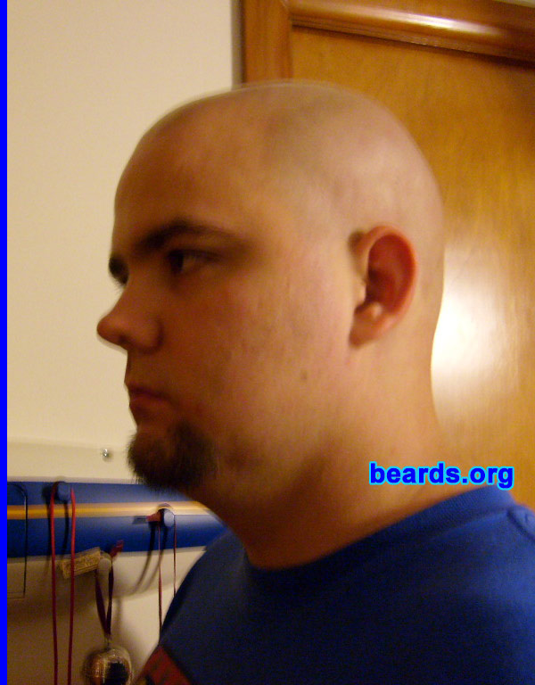 J.J.
Bearded since: September, 2007.  I am an experimental beard grower.

Comments:
I grew my beard because I thought it would be cool to have a goatee!

How do I feel about my beard?  I like my goatee!
Keywords: goatee_only