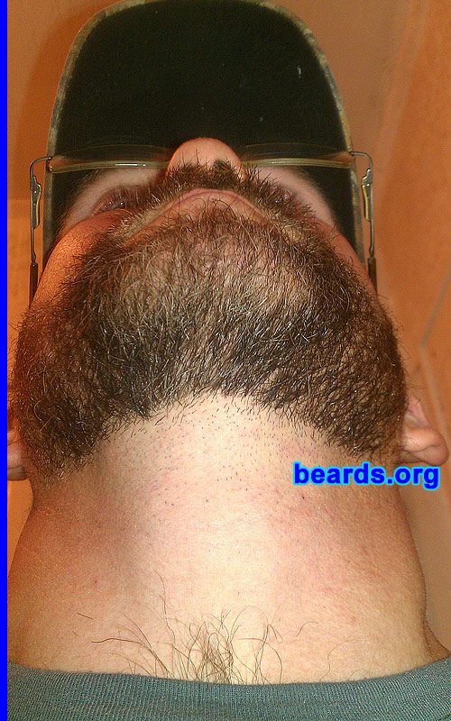 Michael  P.
Bearded since: 2012. I am a dedicated, permanent beard grower.

Comments:
I decided to grow a beard because I like the way it looks and I always wanted to grow one. A beard makes you look more distinctive and set apart from other men . It also makes you look more mature.

How do I feel about my beard? I love my beard. I like the way it feels and I like the way it makes me look.  And now my wife is starting to like it. I like the way she runs her fingers through it.
Keywords: full_beard