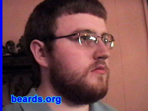 Nickolas
Bearded since: 2005.  I am a dedicated, permanent beard grower.

Comments:
I grew my beard because I don't like shaving and I believe it was a natural way.

How do I feel about my beard?  It makes me feel like a man and a caveman.
Keywords: full_beard
