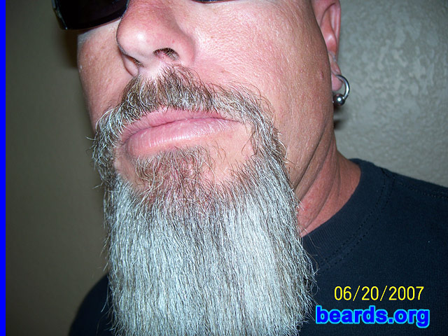 Bill
Bearded since: 2006.  I am an occasional or seasonal beard grower.

Comments:
I grew my beard because it fills my need to be different.

I like my beard.  Wish it weren't so gray.
Keywords: goatee_mustache