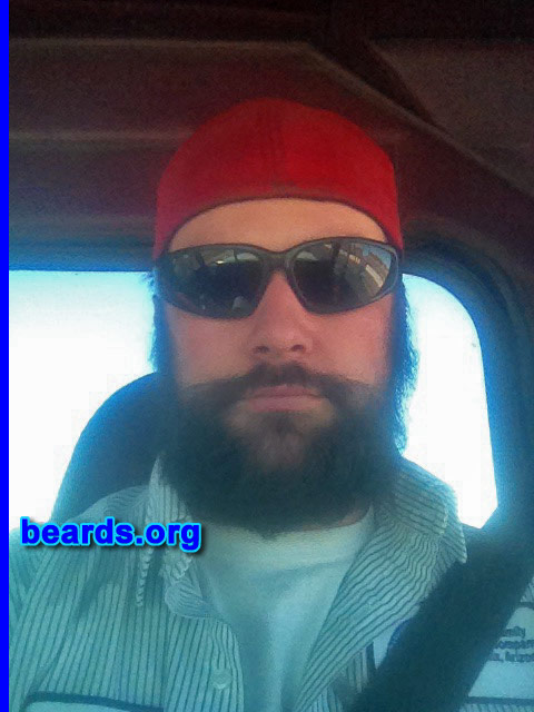Derek
Bearded since: 2010. I am a dedicated, permanent beard grower.

Comments:
Why did I grow my beard? I decided to just grow it one day 'cause I hate shaving. Then I met my future who loves beards. She loves beards so much. She says I'm never allowed to shave. Sounds to me I found my perfect woman!!

How do I feel about my beard? I love my beard!!
Keywords: full_beard