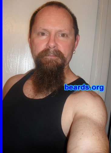 Jeff
Bearded since: 1994.  I am a dedicated, permanent beard grower.

Comments:
I grew my beard because I liked the way a goatee or beard looked on others -- as an expression of maleness and sort of belonging to a tribe.

How do I feel about my beard? It's part of my identity now.  It's difficult to imagine myself without it! I like the long goatee look, I can vary that by occasionally letting the rest grow in. I grew a full beard years ago (before the goatee) over a winter.  It took quite a while to fill in, but I got compliments on it.
Keywords: goatee_mustache