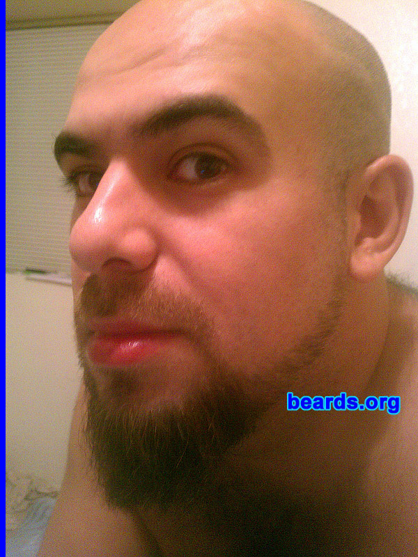 Michael
Bearded since: 2005. I am a dedicated, permanent beard grower.

Comments:
I grew my beard because I got a job that allowed it. I wasn't allowed at my private high school and not at my job that I had from ages fifteen to twenty-three.

How do I feel about my beard? I like it. I realized I need to expand it.
Keywords: full_beard