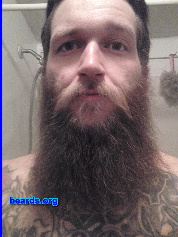 Preston O.
Bearded since: 2012. I am a dedicated, permanent beard grower.

Comments:
Why did I grow my beard? I'm a man.

How do I feel about my beard? Love it. 
Keywords: full_beard