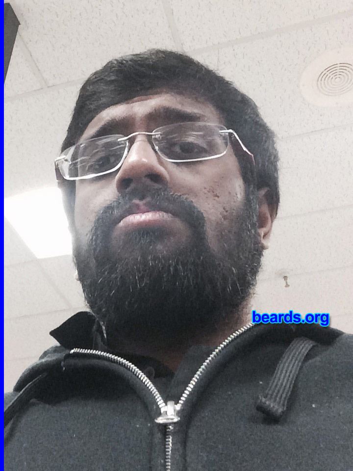 Raj S.
I am an experimental beard grower.

Comments:
Why did I grow my beard? Just to experiment myself with the beard. And I am now loving it.

How do I feel about my beard? Proud.
Keywords: full_beard