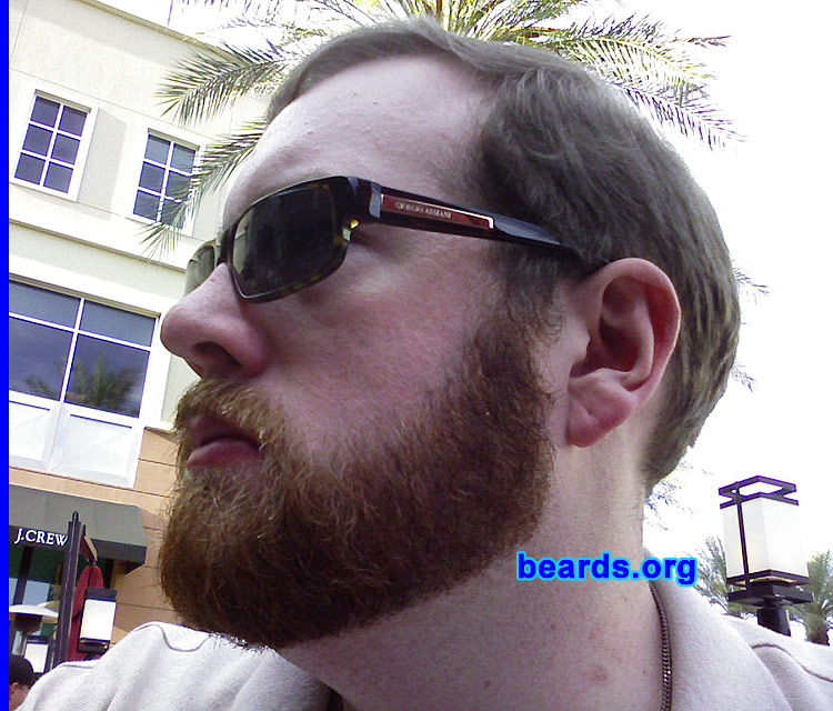 Shannon
Bearded since: 1995.  I am a dedicated, permanent beard grower.

Comments:
I grew my beard because I like the way it looks and I've been told I grow a nice one.

How do I feel about my beard?  I like it. It's a part of me.
Keywords: full_beard