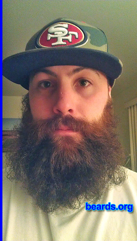 Andrew
Bearded since: 2006. I am a dedicated, permanent beard grower.

Comments:
Why did I grow my beard? Because I'm a man. And shaving is for women!!!!

How do I feel about my beard? Long hair don't care.
Keywords: full_beard