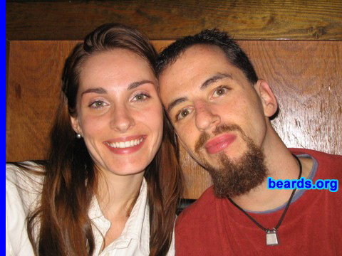 Ben E.
Bearded since: 2006.  I am an experimental beard grower.

Comments:
I've always loved experimenting with facial hair. My wife hates that she never knows what I will look like when I see her next. We do the distance thing and it works well. It's fun to change the look all the time...  I love it.

How do I feel about my beard? I recently trimmed it down after growing it for a year and two months. I left the massive goat and am in the process of the next experiment. Who knows?
Keywords: goatee_mustache