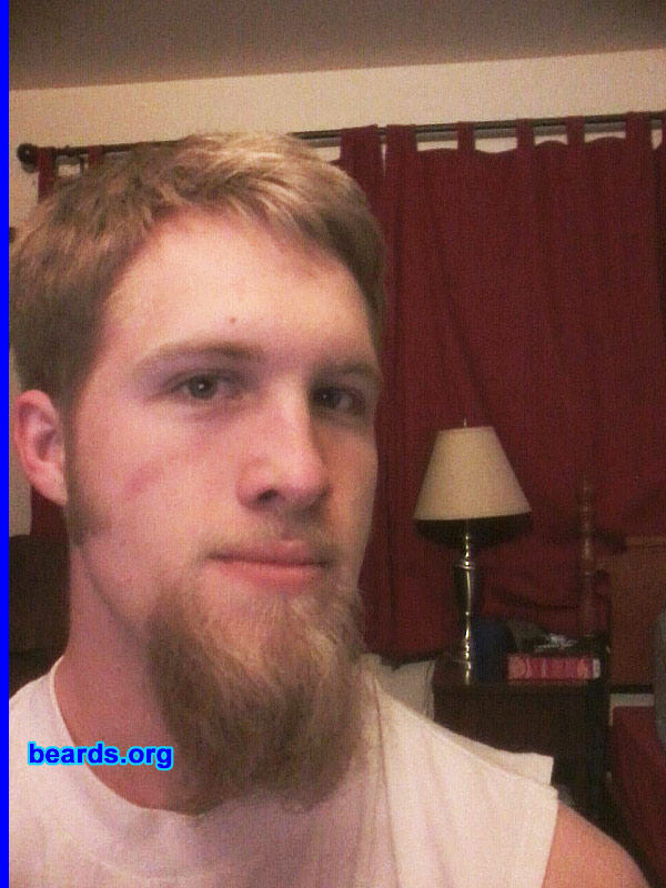 Billy
Bearded since: 2011. I am an experimental beard grower.

Comments:
I grew my beard to keep my face warm.

How do I feel about my beard? Pretty cool.
Keywords: goatee_mustache