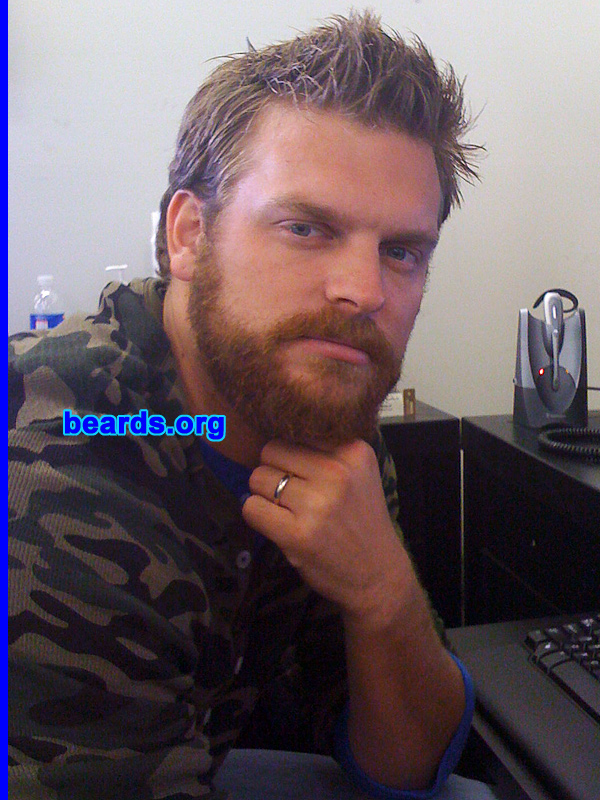 Cade
Bearded since: September 2008.  I am an experimental beard grower.

Comments:
I grew my beard because my wife bet that I would not make it to Christmas with this beard.

How do I feel about my beard?  I am VERY satisfied with my beard and am contemplating joining the team for a long term contract!  I love my beard!
Keywords: full_beard