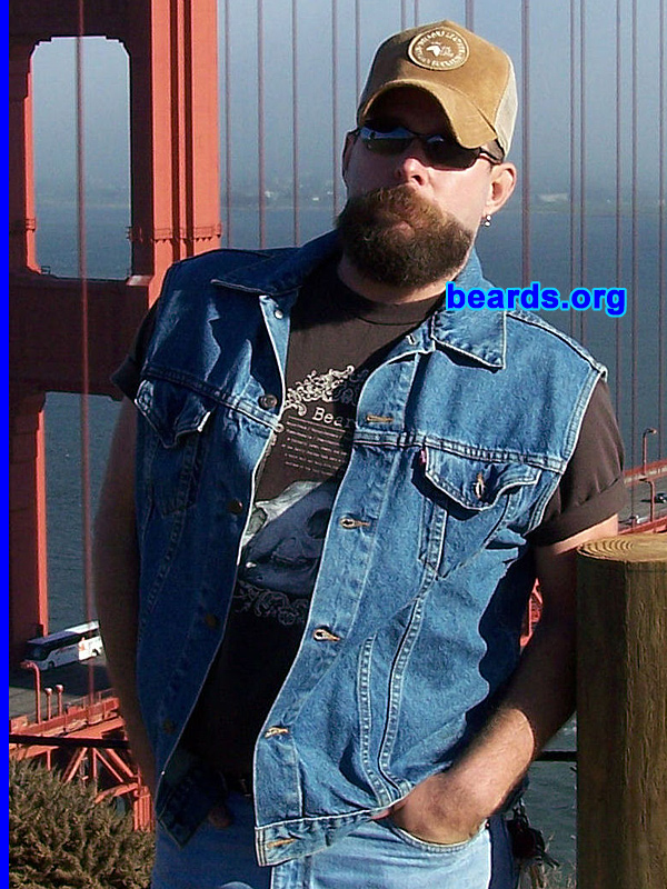 DJ Reed
Bearded since: I can't remember when...   I am a dedicated, permanent beard grower.

Comments:
I grew my beard because I feel more like a man with a full face of fur.  There's nothing like smoking a cigar with a full beard...and it looks pretty good to others.  LOL

How do I feel about my beard?  I love it.  I wish it were fuller and longer, but that will come in time.
Keywords: goatee_mustache