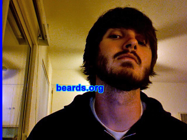 Derek
Bearded since: summer 2008.  I am an experimental beard grower.

Comments:
I grew my beard because I have wanted one since high school. Last May, I finally decided to grow one. I have received positive feedback ever since.

How do I feel about my beard?  So close, we grow together.
Keywords: full_beard