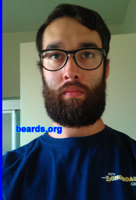Garrick
Bearded since: May 2011. I am a dedicated, permanent beard grower.

Comments:
I grew my beard because I was in the military for six years and was tired of shaving every day. I wanted to see what my beard would look like if I grew if out because it grows so fast.

How do I feel about my beard? I love having facial hair. Everyone I talk to is a supporter of it and wishes they could grow one like it.
Keywords: full_beard