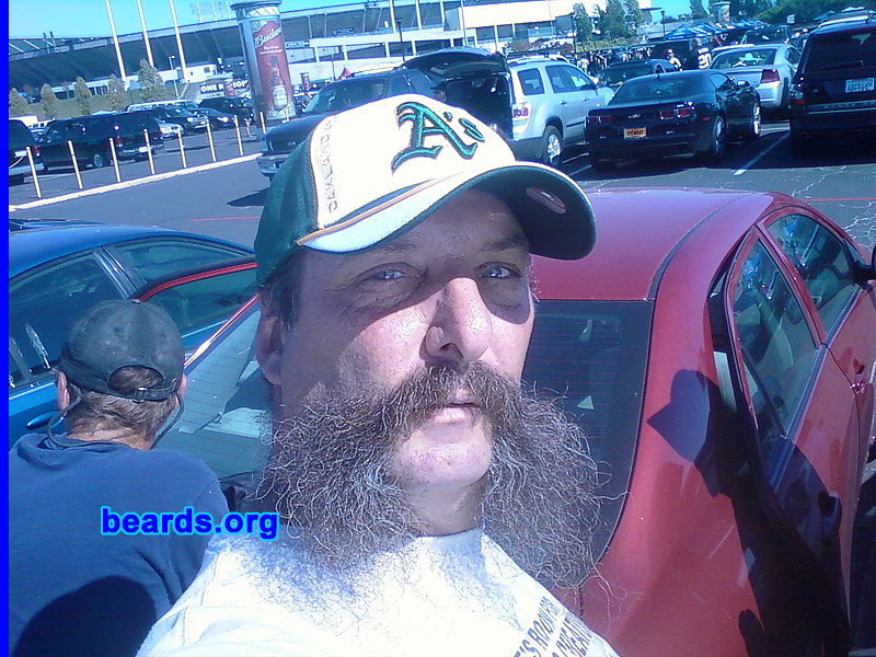Bearded since: 1977. I am a dedicated, permanent beard grower.

Comments:
I don't always have a beard, but always have the 'stache.

How do I feel about my beard? I look like my brother if I shave. Therefore I don't.
Keywords: horseshoe