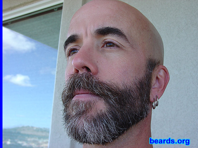 Johnny
Bearded since: 1995, when I got out of the US Navy. I am a dedicated, permanent beard grower.

Comments:
My beard is completely masculine. It is visual, and tactile, and also has a wonderful scent. 
Keywords: full_beard