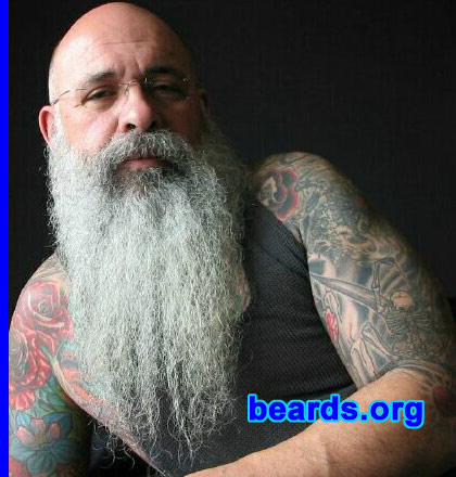 John
Bearded since: 1972. I am a dedicated, permanent beard grower.

Comments:
I grew and kept my beard 'cause it looked good. I love my beard. 
Keywords: full_beard