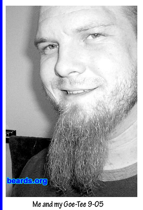 Jay
Bearded since: 1998.  I am an occasional or seasonal beard grower.

Comments:
I grew my beard because real men have beards.

How do I feel about my beard?  It makes a good "goat" but unfortunately, it's not that thick on the sides.
Keywords: goatee