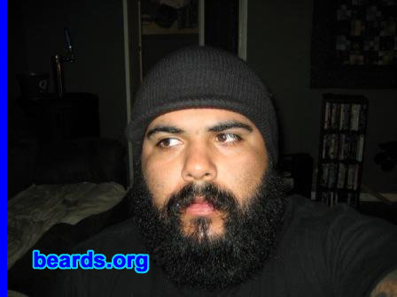 Joel
Bearded since: 1999.  I am an occasional or seasonal beard grower.

Comments:
My pop had his beard for thirty years and that inspired me to give it a try.

How do I feel about my beard?  I think that it looks good but can be better. I wish I grew a better mustache and soul patch.
Keywords: full_beard