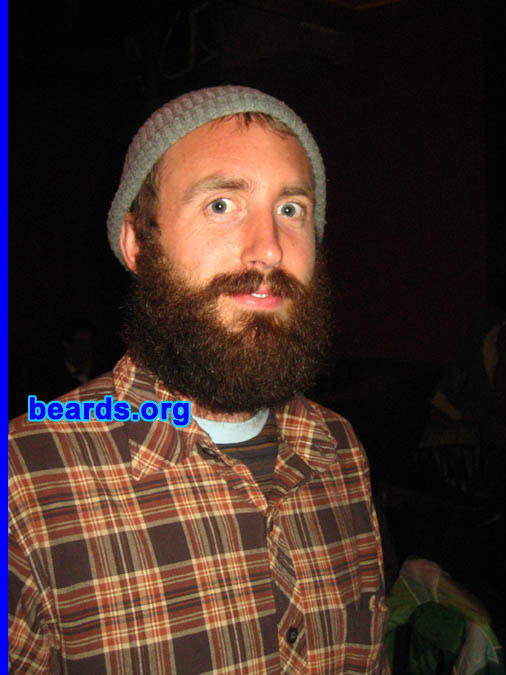 Jason
Bearded since: 2004.  I am a dedicated, permanent beard grower.

Comments:
My dad and grandpa had a beard for as long as I can remember. I've always had an interest in them and seeing them on other men.

How do I feel about my beard? It's pretty good. I like the way it feels. When I do my usual werewolf costume around Halloween, my beard helps out a lot.
Keywords: full_beard