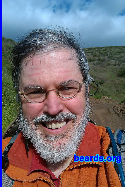 Joel
Bearded since: 1995. I am a dedicated, permanent beard grower.

Comments:
Because of my disability, I didn't have any reason to maintain what I call a "bare-butt face".  So I went ahead and grew my beard.

How do I feel about my beard? My cats love to rub against it. My wife says she prefers me with it. I find it a joy to trim and comb in the morning.
Keywords: full_beard
