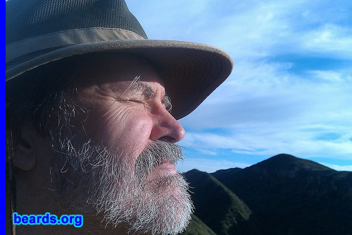 Joel
Bearded since: 1995. I am a dedicated, permanent beard grower.

Comments:
Because of my disability, I didn't have any reason to maintain what I call a "bare-butt face".  So I went ahead and grew my beard.

How do I feel about my beard? My cats love to rub against it. My wife says she prefers me with it. I find it a joy to trim and comb in the morning.
Keywords: full_beard